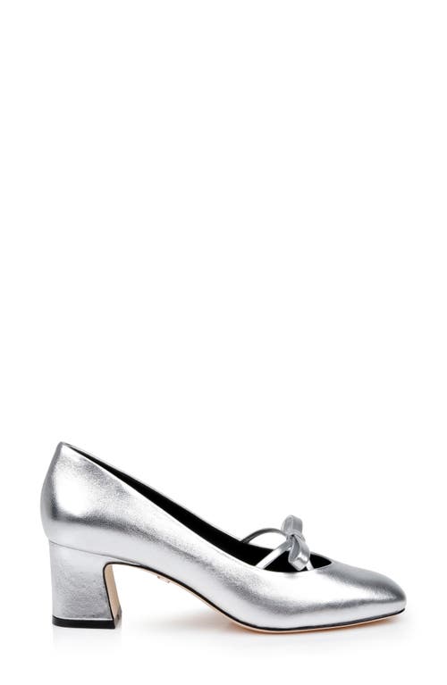 Shop Dee Ocleppo Zion Pump In Silver Leather