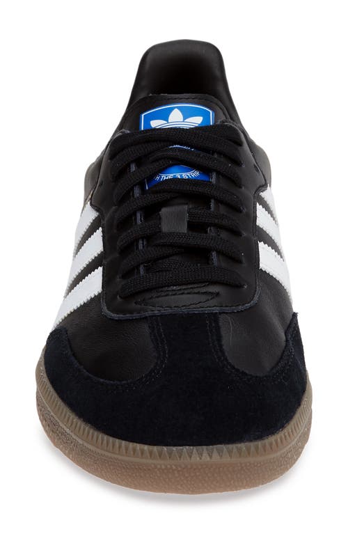 Adidas Originals Low-top Rubber Sole Sneakers With Contrast Stripes In Black