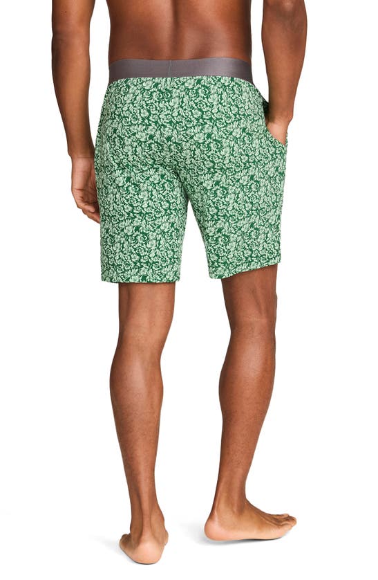 Shop Tommy John Second Skin Lounge Shorts In Eden Etched Bud