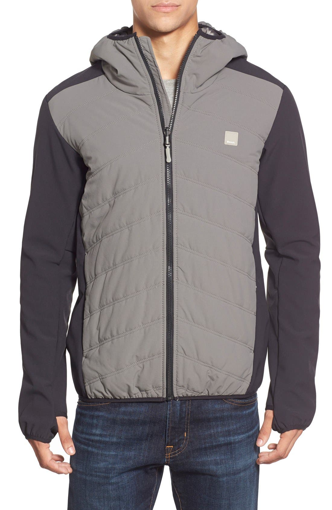 Bench 'Mixed Up' Quilted Hooded Jacket Nordstrom