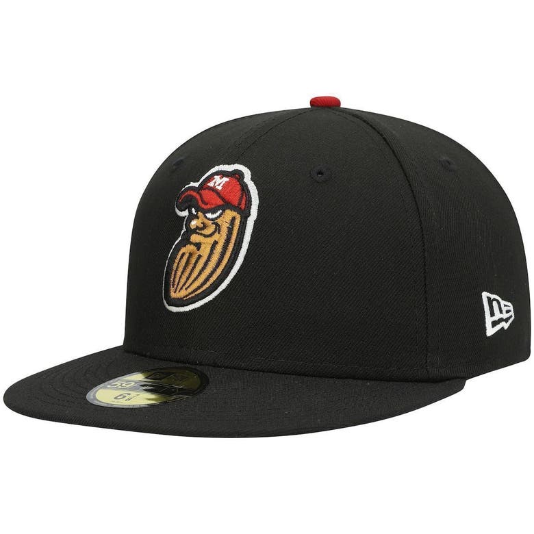 New Era Black Modesto Nuts Authentic Collection Team Home 59fifty