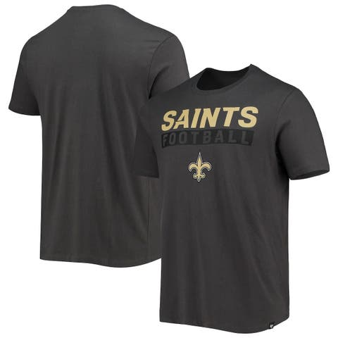 Men's Black/Gold New Orleans Saints Big & Tall Colorblocked T-Shirt