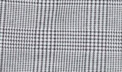 Max Studio Double Knit One-button Blazer In Black/ivory Glen Plaid