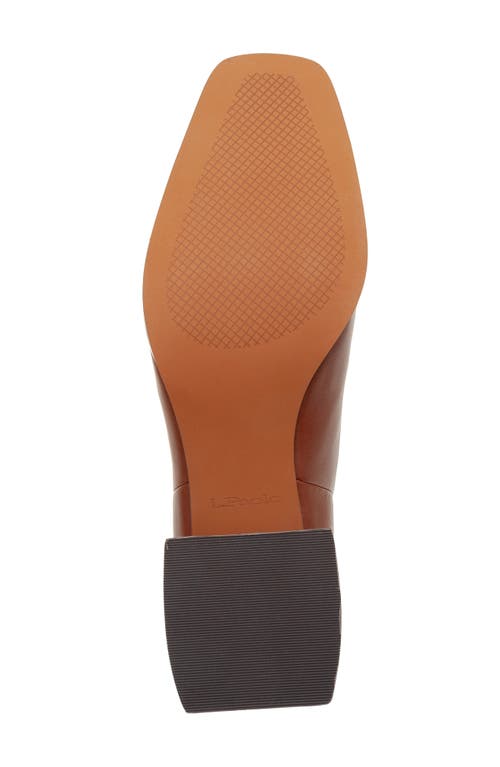 Linea Paolo Sage Square Toe Bootie In Cognac