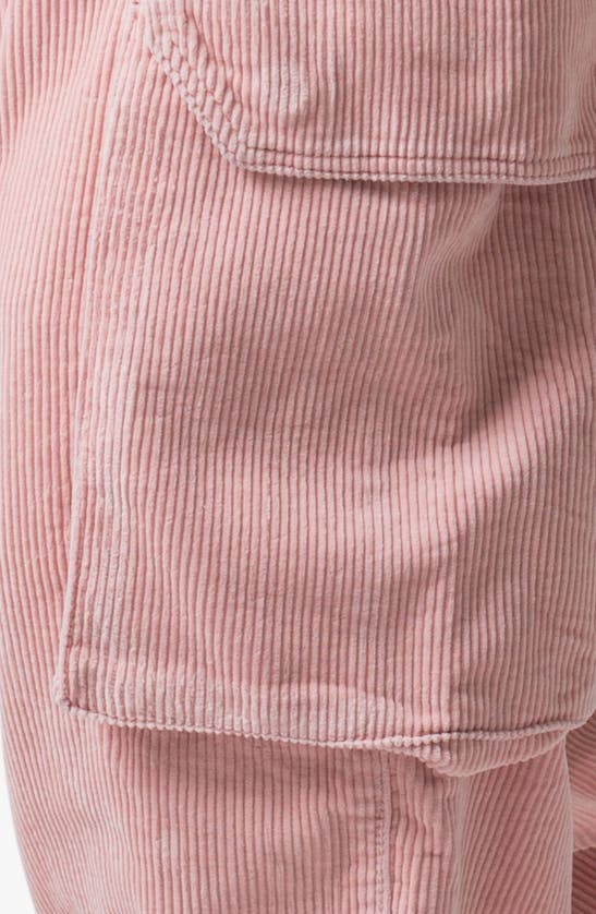 Mnml Ultra Baggy Corduroy Cargo Pants In Pink
