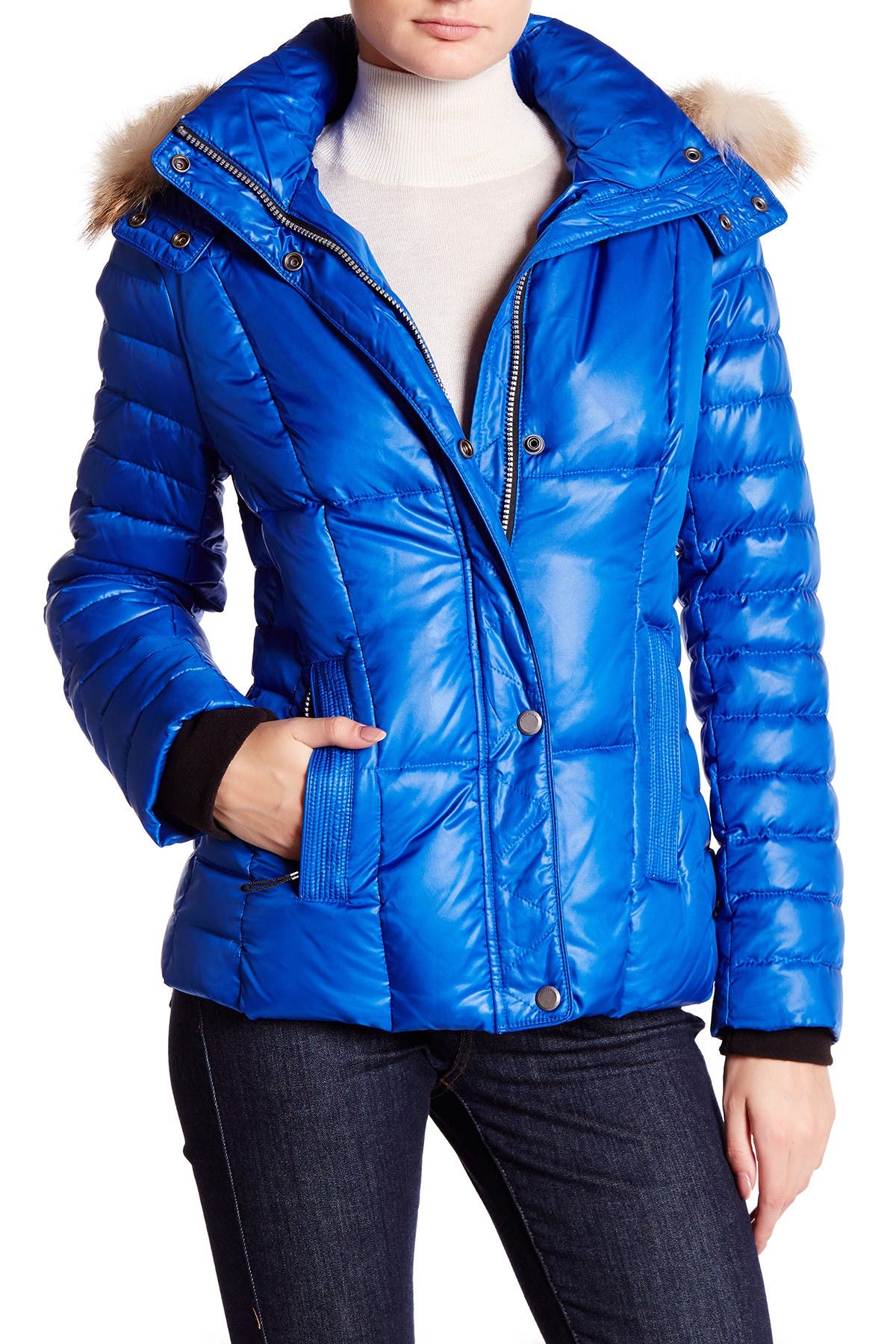 andrew marc coyote fur hooded parka