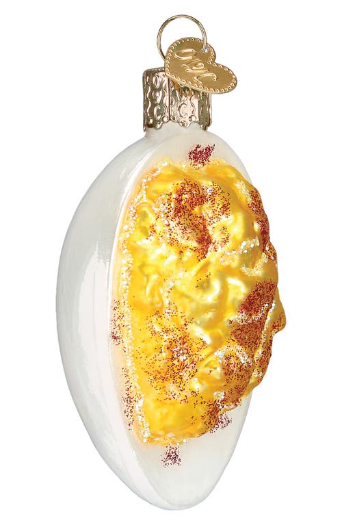 Old World Christmas Deviled Egg Glass Ornament In Multi