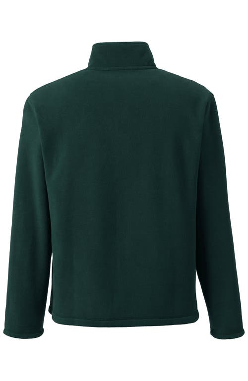 Lands' End Full-zip Mid-weight Fleece Jacket In Evergreen