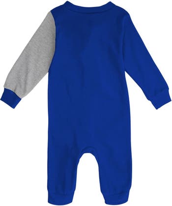 Infant Royal/Heather Gray Chicago Cubs Halftime Sleeper