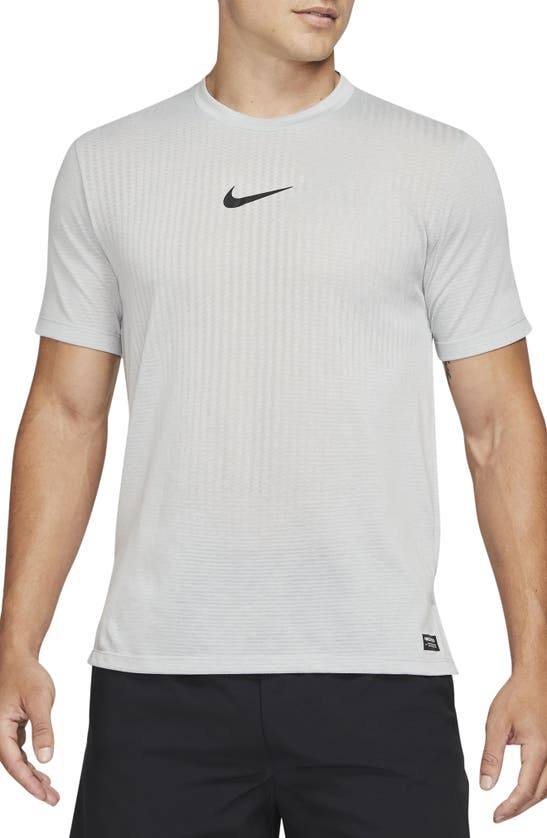 Nike Pro Dri-fit Performance T-shirt In Smoke Grey/ Black | ModeSens