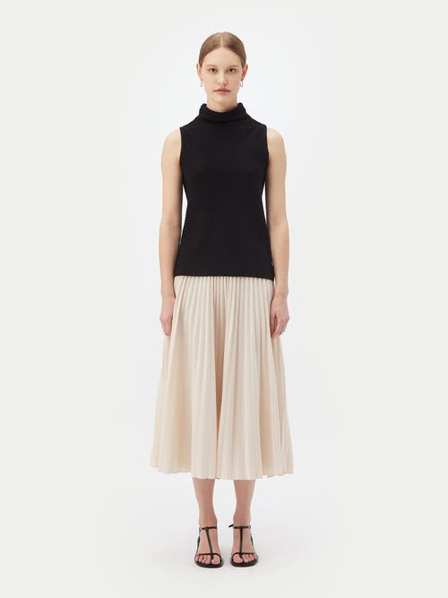 Gobi Mongolian Cashmere Lightweight Cashmere Silk Turtleneck In Black
