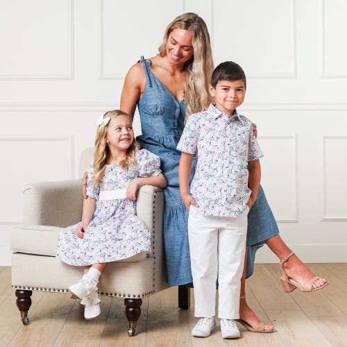 HOPE & HENRY ORGANIC CHAMBRAY MAXI DRESS 