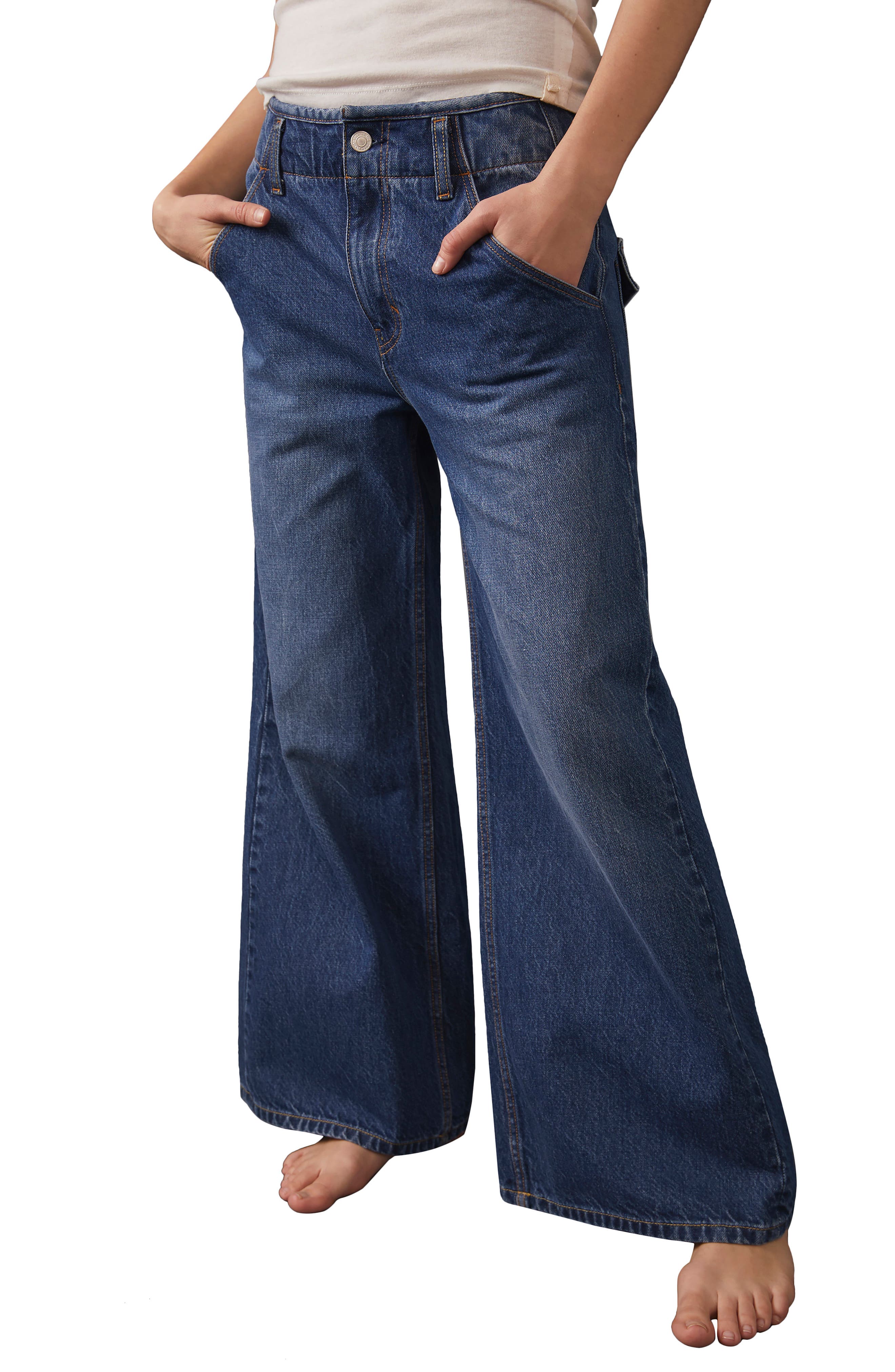 Etro Denim Bestickte Mid-Rise Flared Jeans in Orange Damen Bekleidung Jeans Schlagjeans 