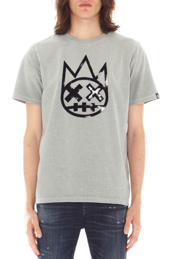 Shop Cult Of Individuality Shimuchan Cotton Graphic T-shirt In Vintage Grey