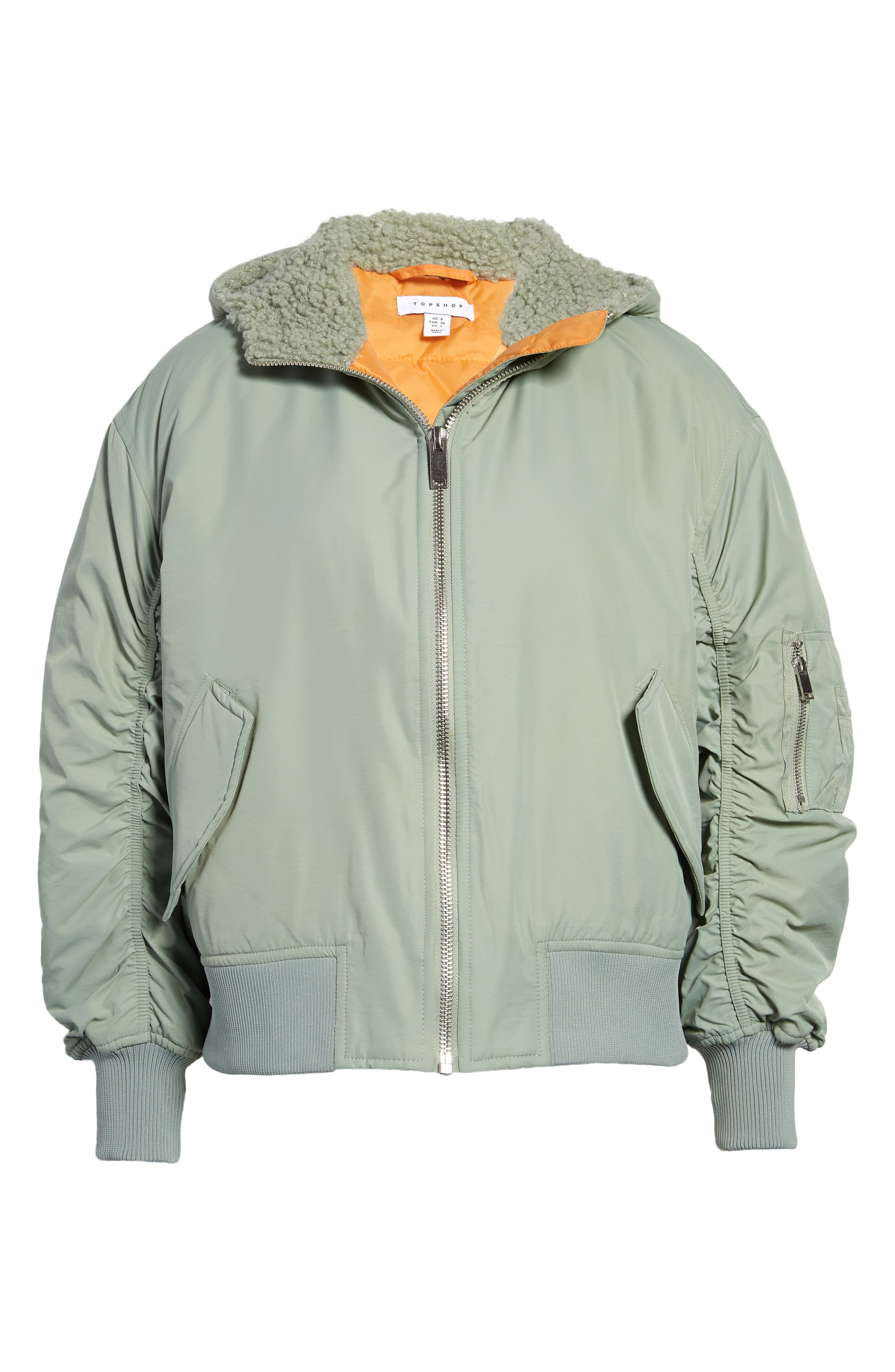 light green bomber jacket