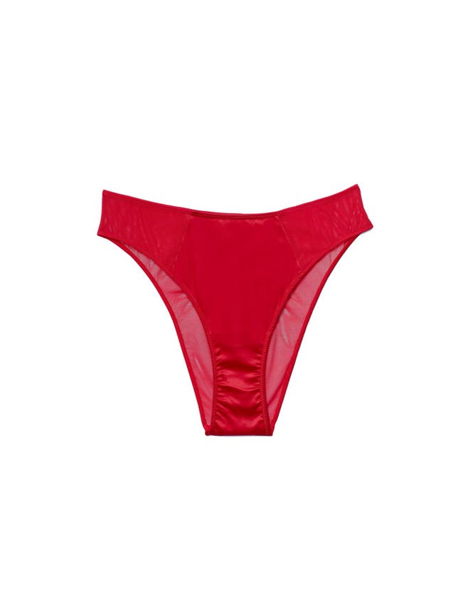 Shop Adore Me Arianna Brazilian Panties In Dark Red