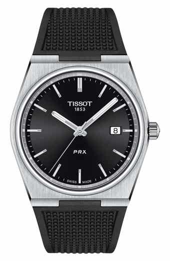 Tissot PRX Leather Strap Watch, 40mm | Nordstrom