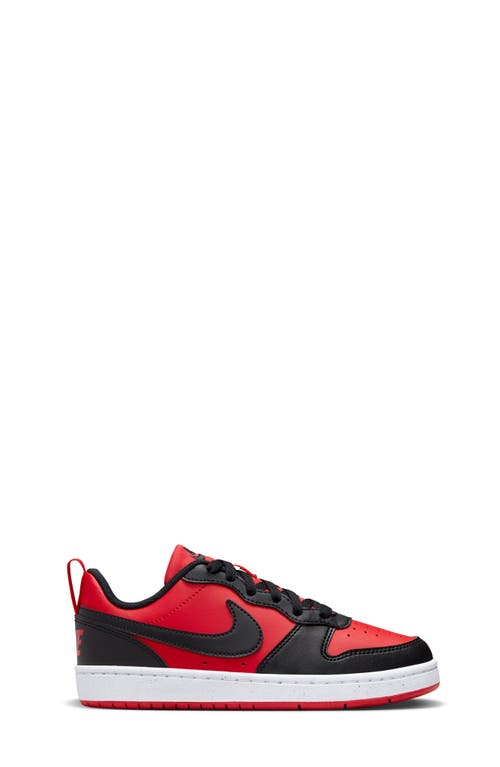 Shop Nike Kids' Court Borough Low Top Sneaker In University Red/black/white
