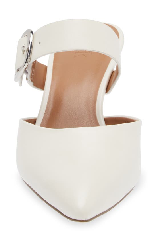 Shop Nordstrom Rack Fawn Mule In Ivory Pristine