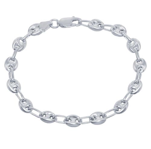Donatello Gian Sterling Silver Fancy Anklet In Silver