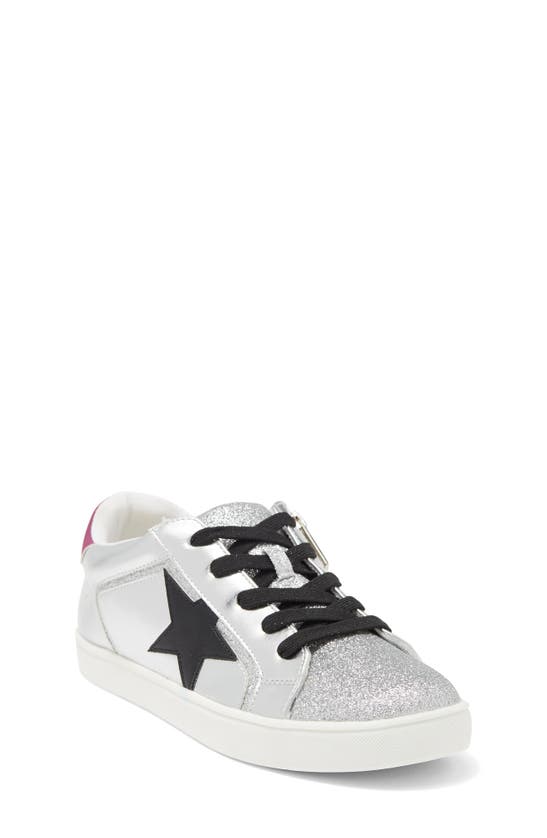 Nina Kids' Evon Athletic Low Sneaker In Silver Metallic