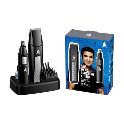 Pursonic Mario Lopez Mens Grooming Kit In Black