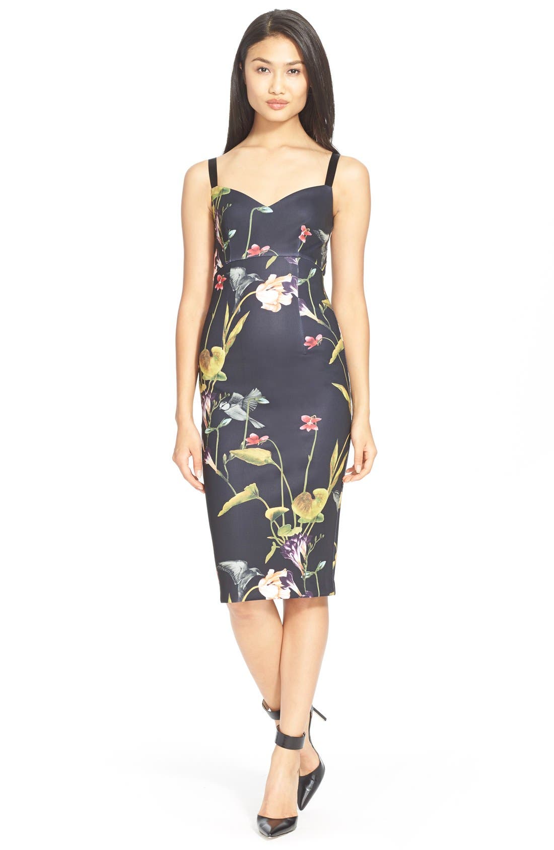 Ted Baker London 'Iisa' Floral Print BodyCon Dress Nordstrom