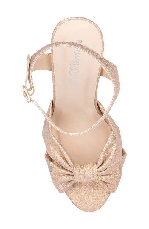Touch Ups Sailor Ankle Strap Platform Sandal In Champagne