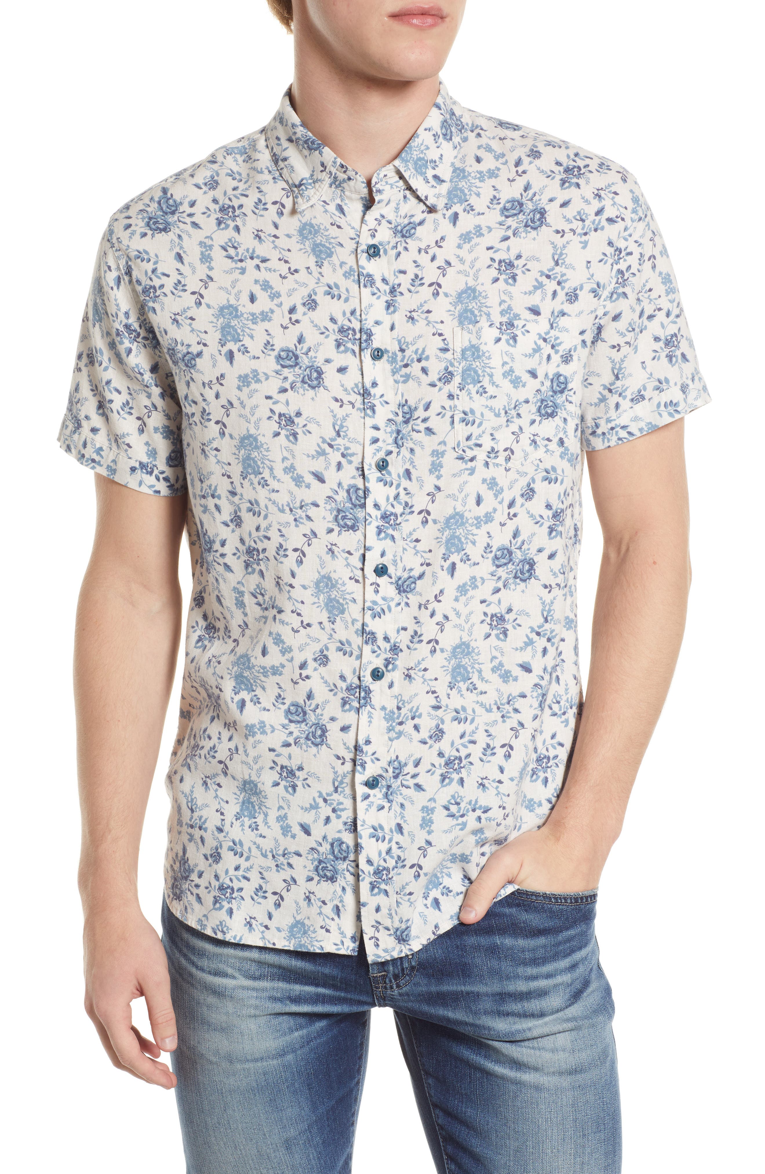 Rails Carson Floral Short Sleeve Button 
