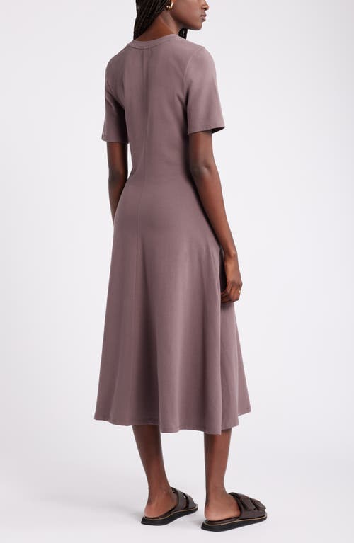 Shop Nordstrom A-line T-shirt Dress In Grey Plum