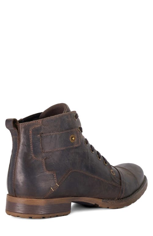 Shop Dune London Simon Boot In Dark Brown