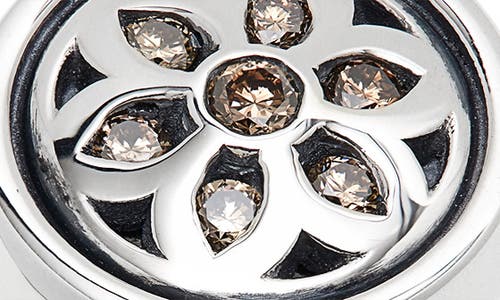 Good Art Hlywd Small Brown Diamond Club Ring In Silver