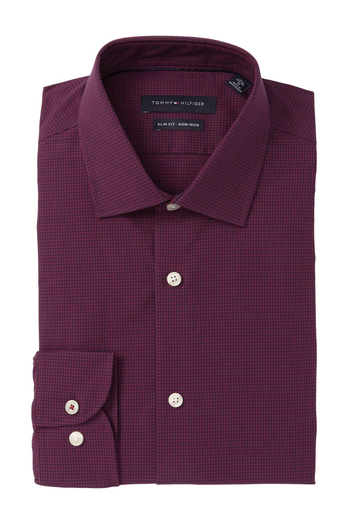 tommy hilfiger pink dress shirt