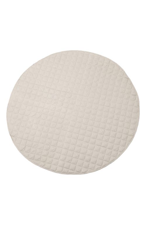 Poppyseed Play Linen Round Play Mat in Taupe at Nordstrom