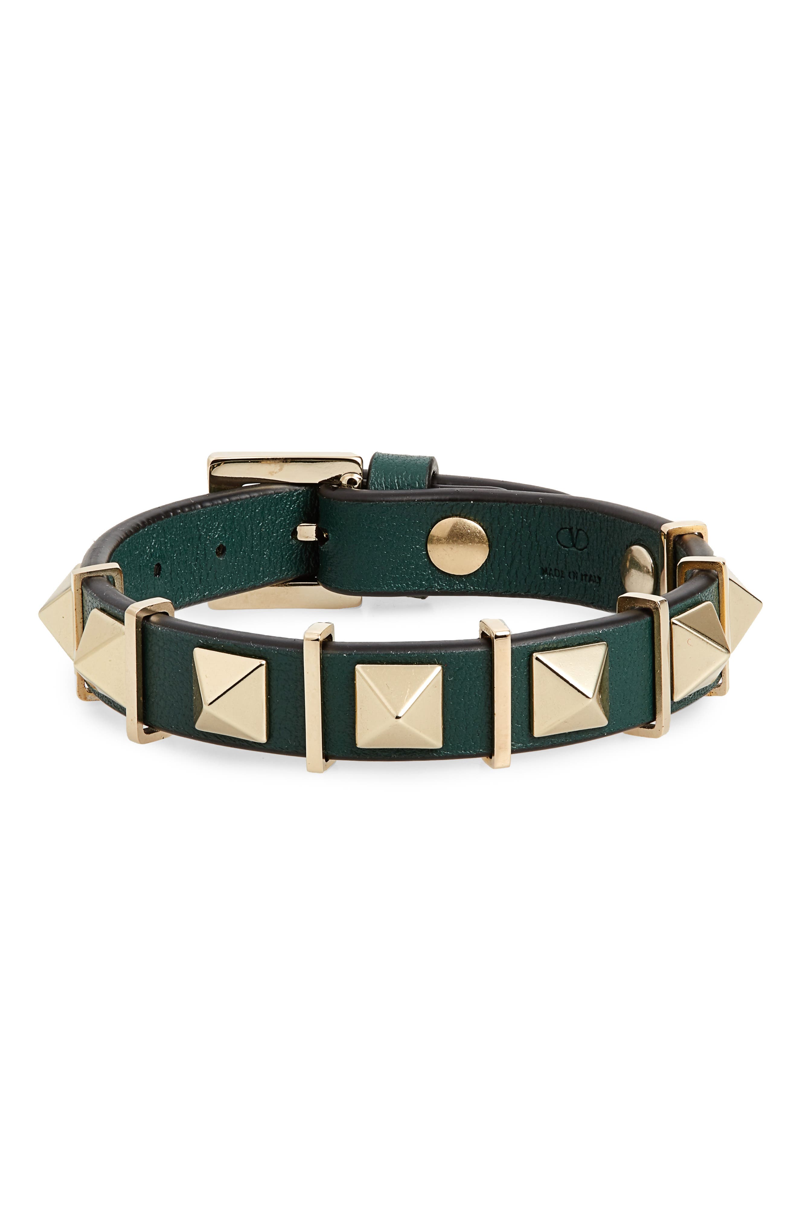 Valentino Rockstud Leather Bracelet Nordstrom