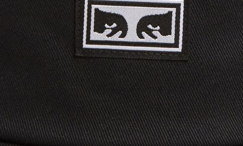 Shop Obey Icon Eyes Ii Linen Bucket Hat In Black