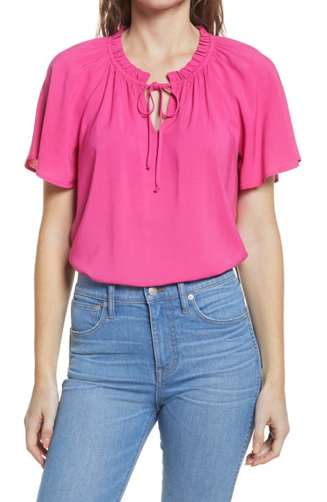 pink and black blouse | Nordstrom