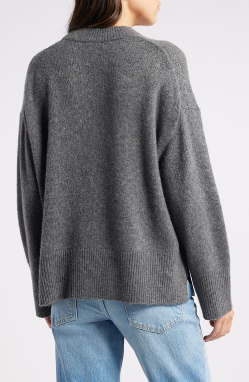 Shop Rails Miranda Crewneck Cashmere & Silk Sweater In Thunder