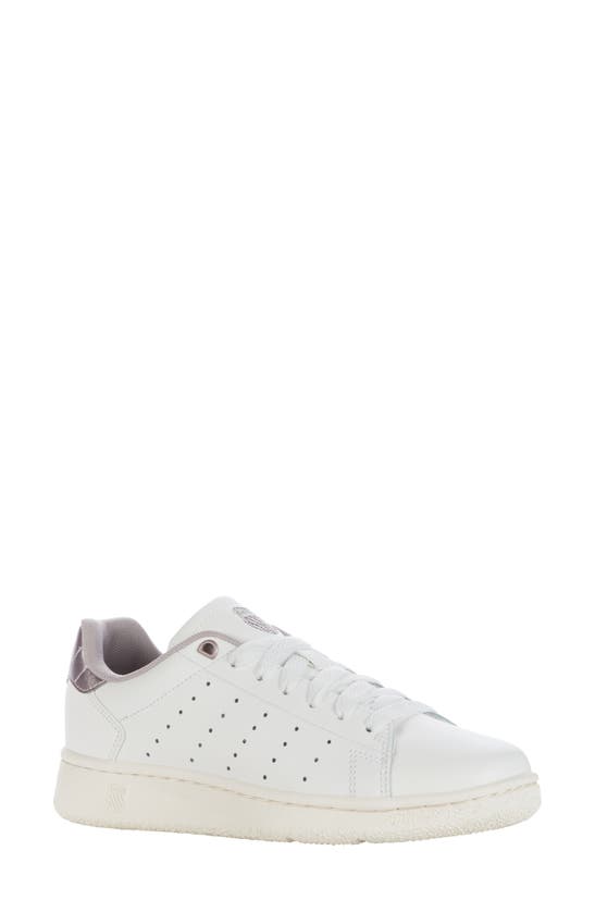 Shop K-swiss Classic Pf Sneaker In Brilliant White/copper/white