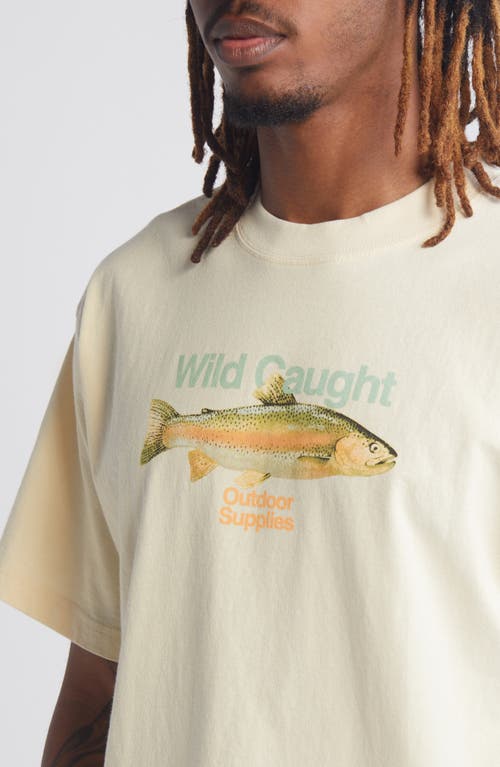 Shop Id Supply Co Wild Caught Graphic T-shirt In Cream Body