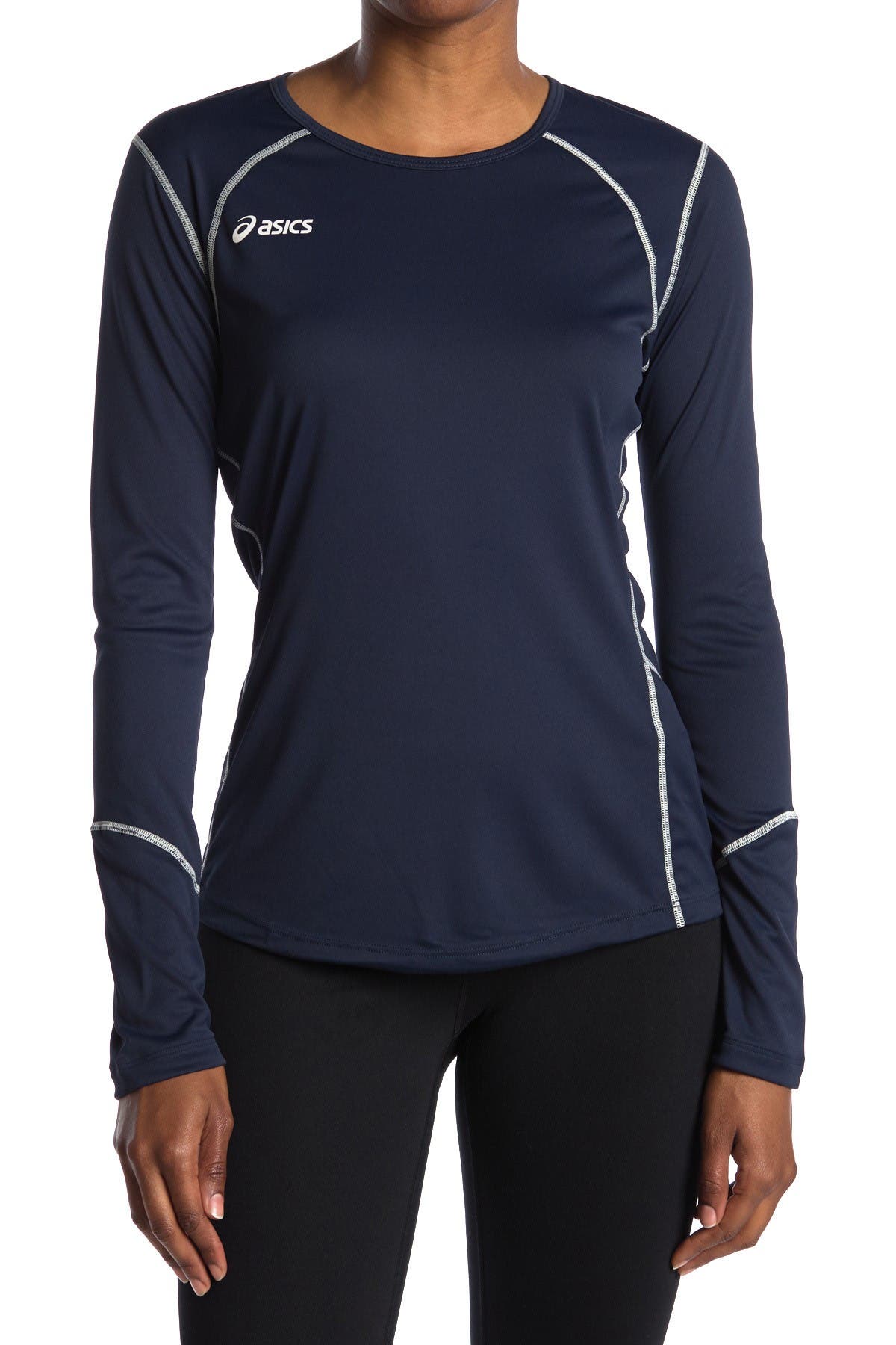 Asics Volleycross Long Sleeve Jersey In Navy