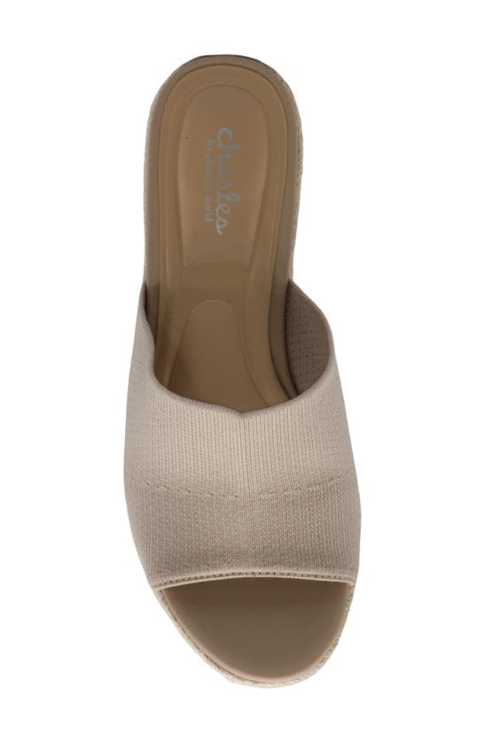 Shop Charles By Charles David Jeremy Espadrille Platform Wedge Slide Sandal In Natural