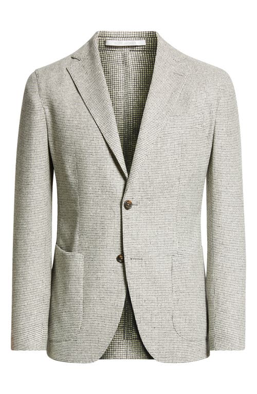 Shop Eleventy Houndstooth Wool & Cashmere Sport Coat In Light Gray Melange