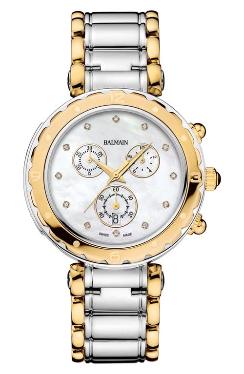 Balmainia Diamond Chronograph Bracelet Watch