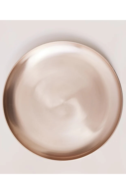 Fleck Luxe Kansa Platter In Bronze