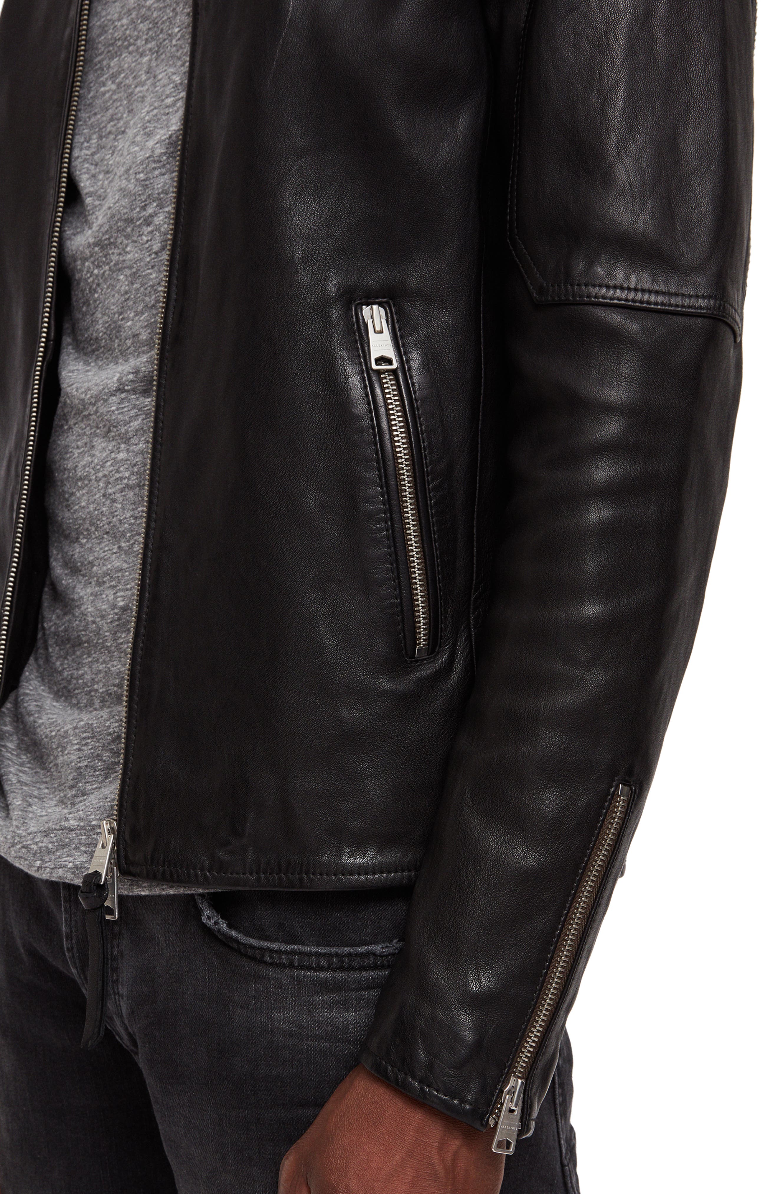 Allsaints Cora Leather Jacket Nordstrom Rack