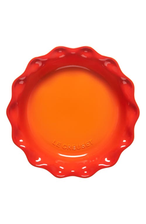 Le Creuset 9" Stoneware Pie Dish In Flame