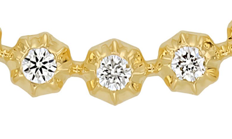 Shop Bony Levy Monaco Diamond Frontal Necklace In 18k Yellow Gold