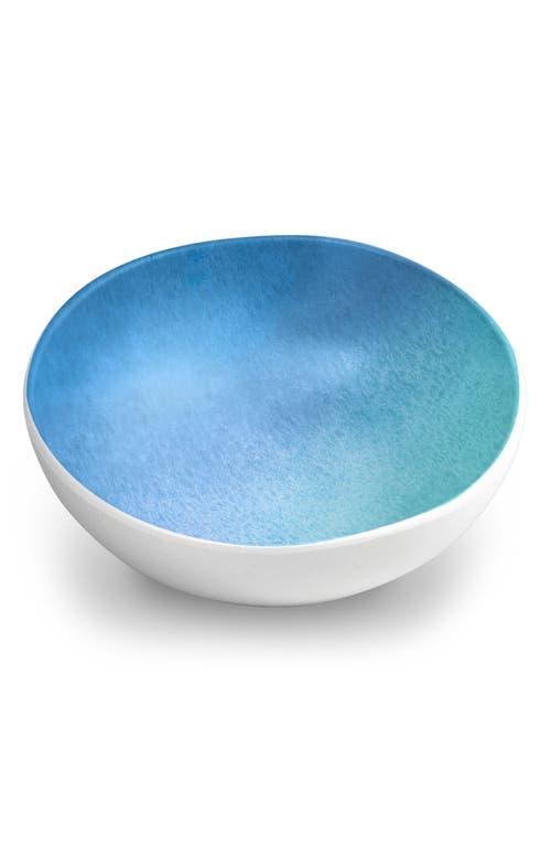 Tarhong Oceanic Ombré Set Of Six Melamine Bowls In Blue
