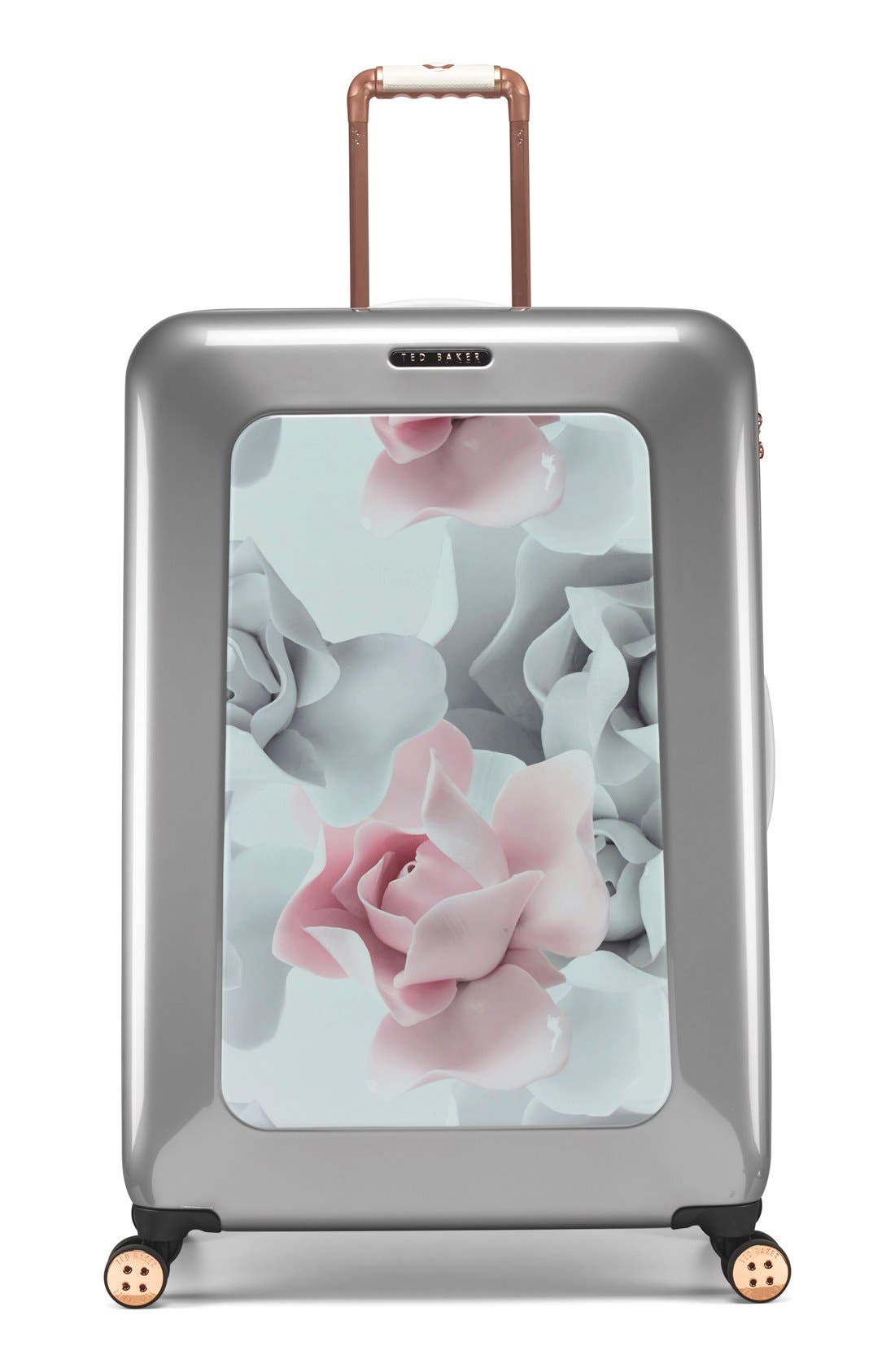 Ted Baker London 'Large Porcelain Rose' Four Wheel Suitcase (31 Inch